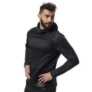 Reebok One Series Training Spacer Kapuzenpullover Herren - Schwarz - DE 021-EQH